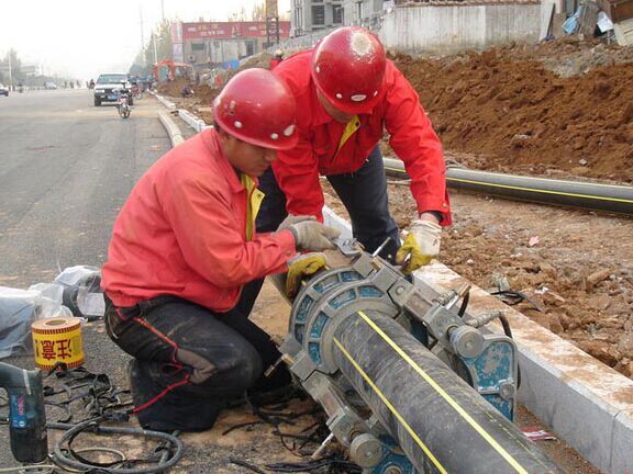 市燃氣管道施工現(xiàn)場
