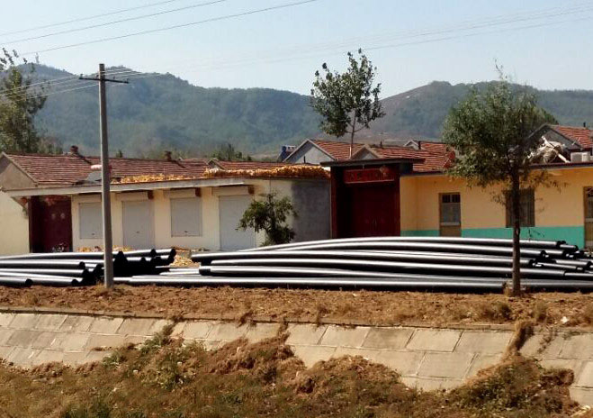 美麗鄉(xiāng)村建設項目地下管網(wǎng)施工現(xiàn)場